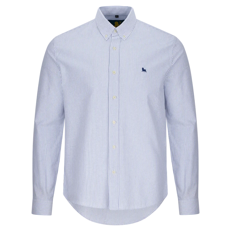 Rugged Oxford Shirt mit Streifen blau weiß
