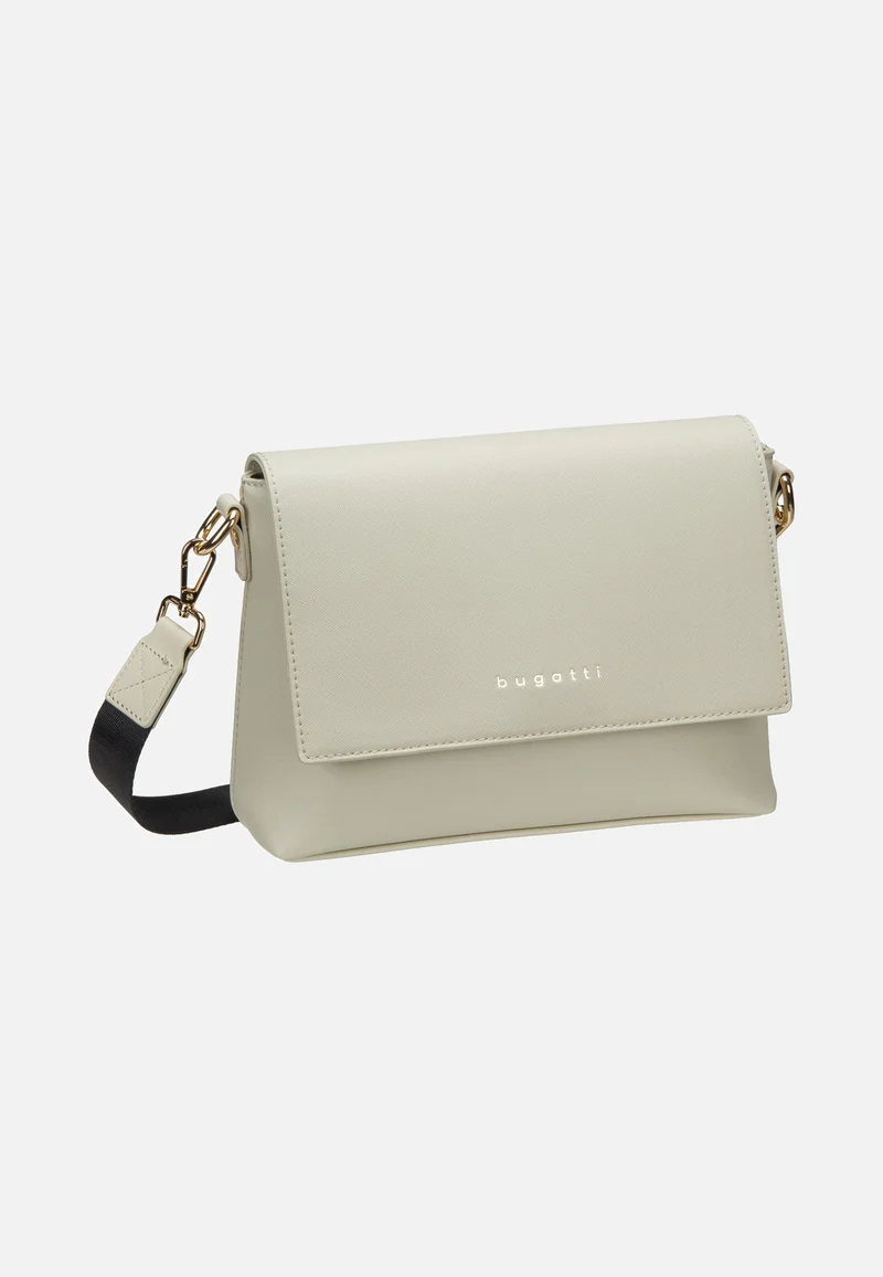 Ella Saffiano Shoulder Bag Beige - Umhängetasche