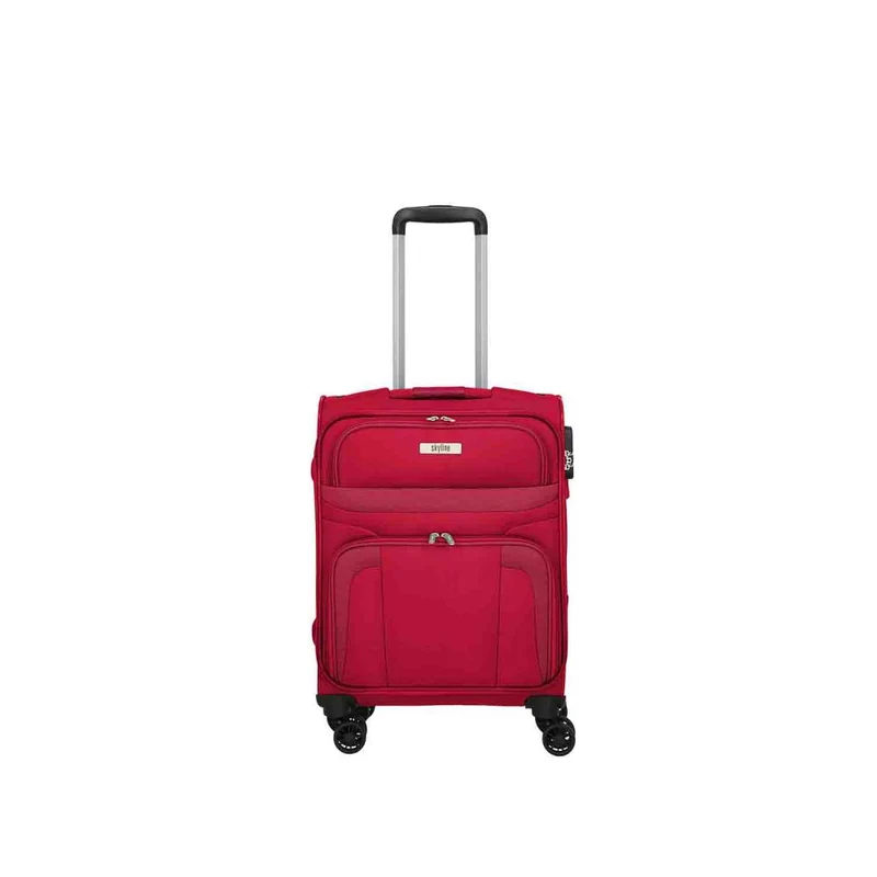 Travelite Skyline Orlando Rot 4-Doppelrollen Trolley S 54 cm