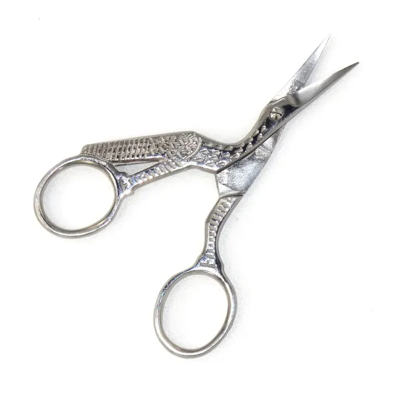 Linkshänder Storchenschere - Stickschere - silber