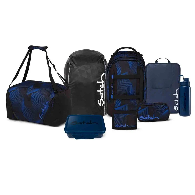 Satch Pack Seismic Blue Kollektor Edition Schulrucksack Set 8tlg.