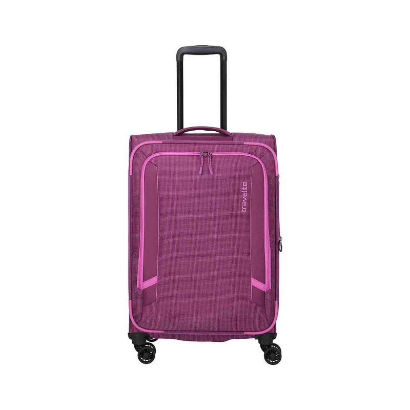Travelite Corsiica Pink 4 Doppelrollen Trolley M 67 cm