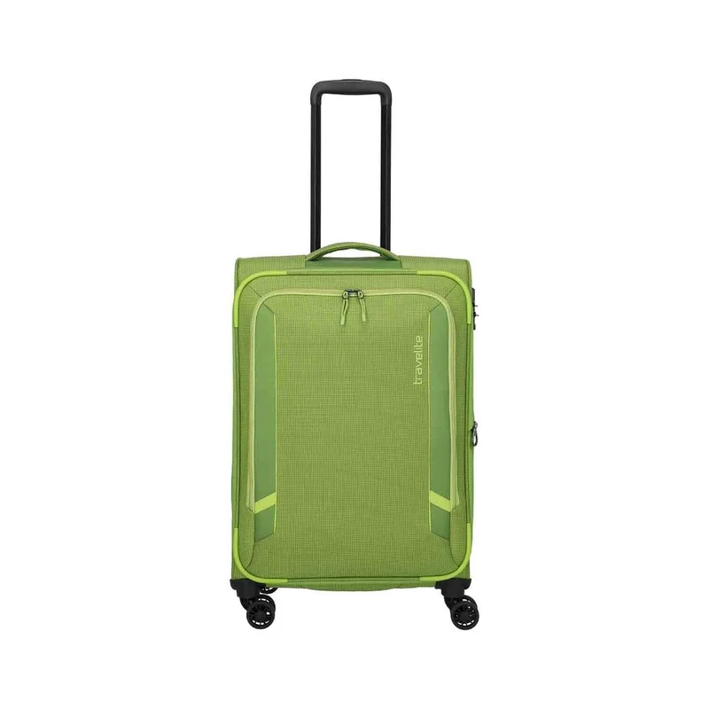 Travelite Corsiica Fresh Green 4 Doppelrollen Trolley M 67 cm
