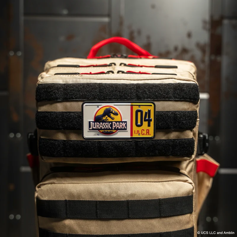Jurassic Park License Plate Patch