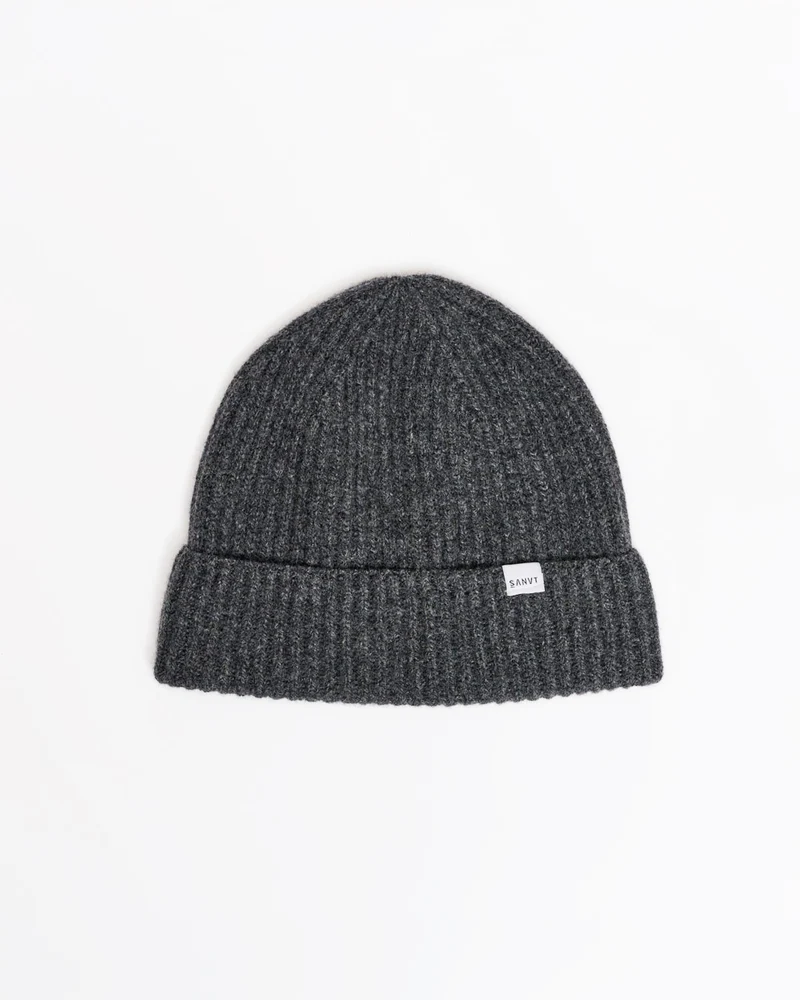 The Unisex Merino Beanie - Grey Melange
