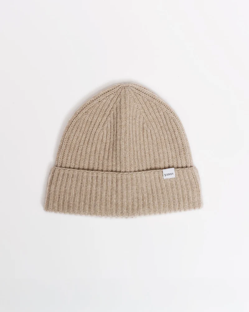 The Merino Beanie - Dark Beige