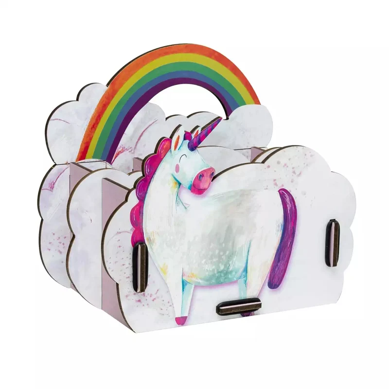 WERKHAUS® Stiftebox - Einhorn - Regenbogen