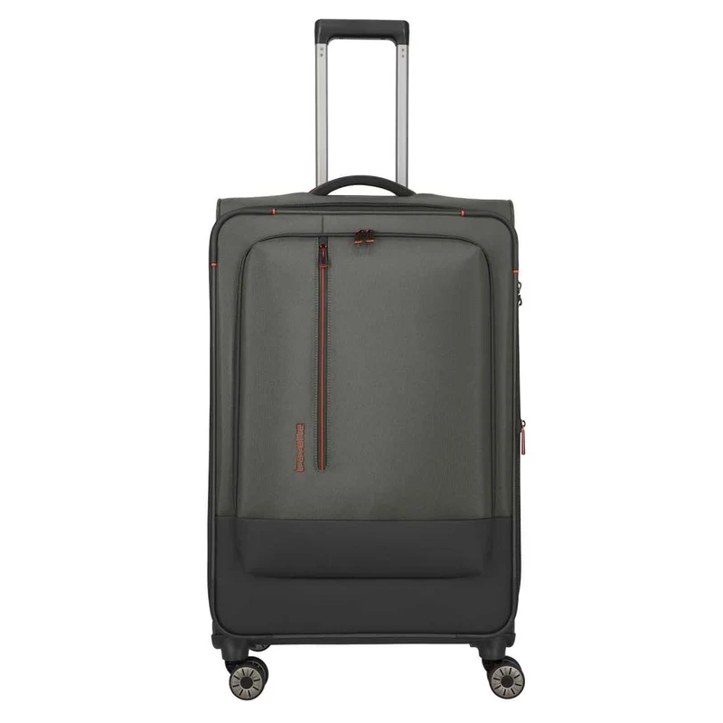 Travelite Crosslite Oliv 4-Doppelrollen Trolley L 77 cm