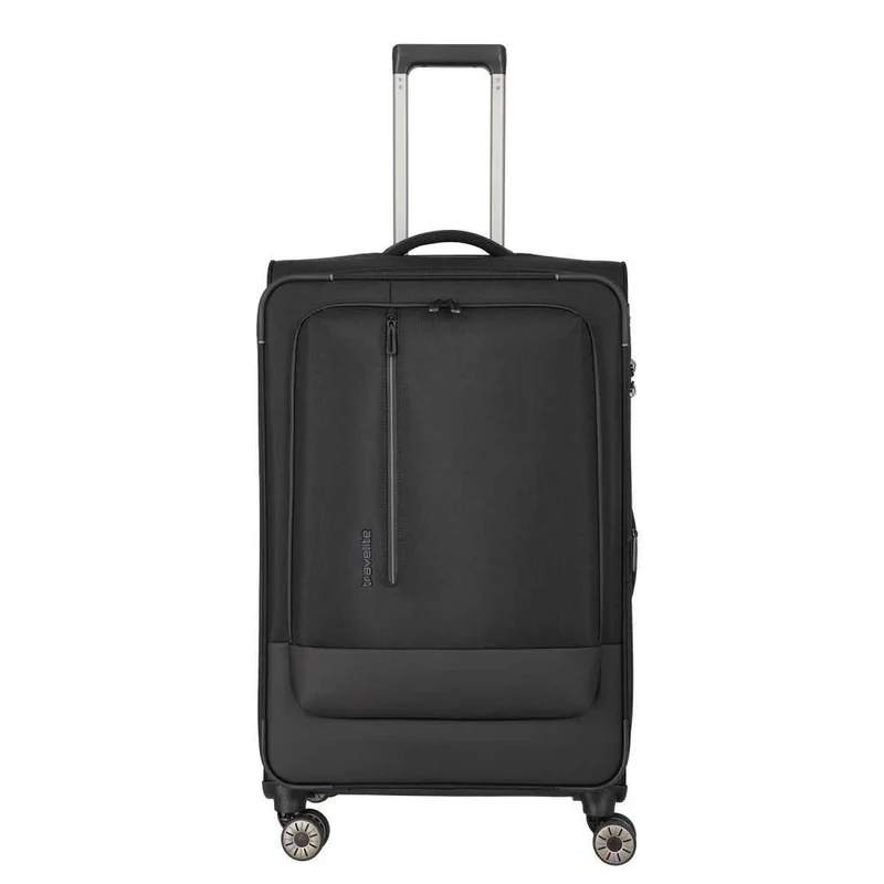 Travelite Crosslite Schwarz 4-Doppelrollen Trolley L 77 cm