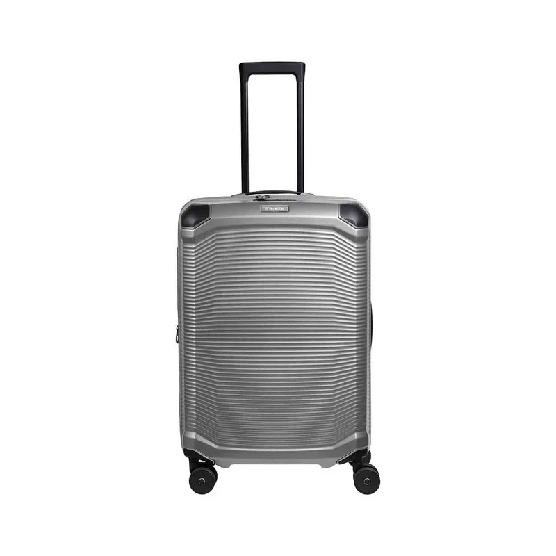 Travelite Millennium Silber 4-Doppelrollen Trolley M 67 cm