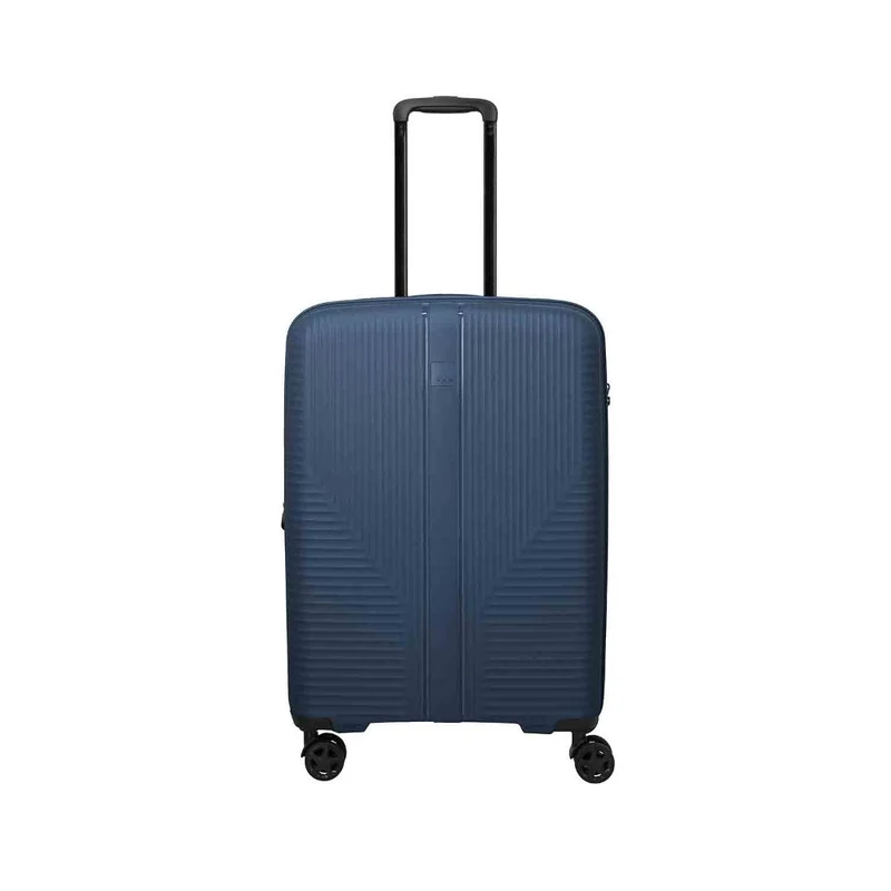 Travelite Air Stripe Navy 4-Doppelrollen Trolley M erweiterbar 66cm