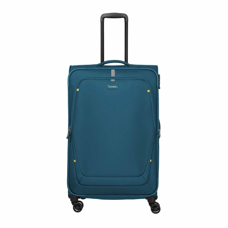 Travelite Umbria Petrol 4 Doppelrollen Trolley L 77 cm