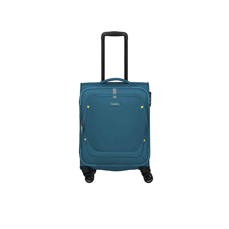 Travelite Umbria Petrol 4 Doppelrollen Trolley S 55 cm