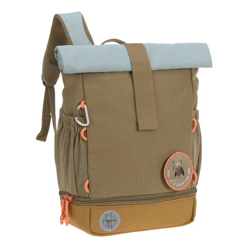 Lässig Kinderrucksack · Mini Rolltop · Nature · oliv
