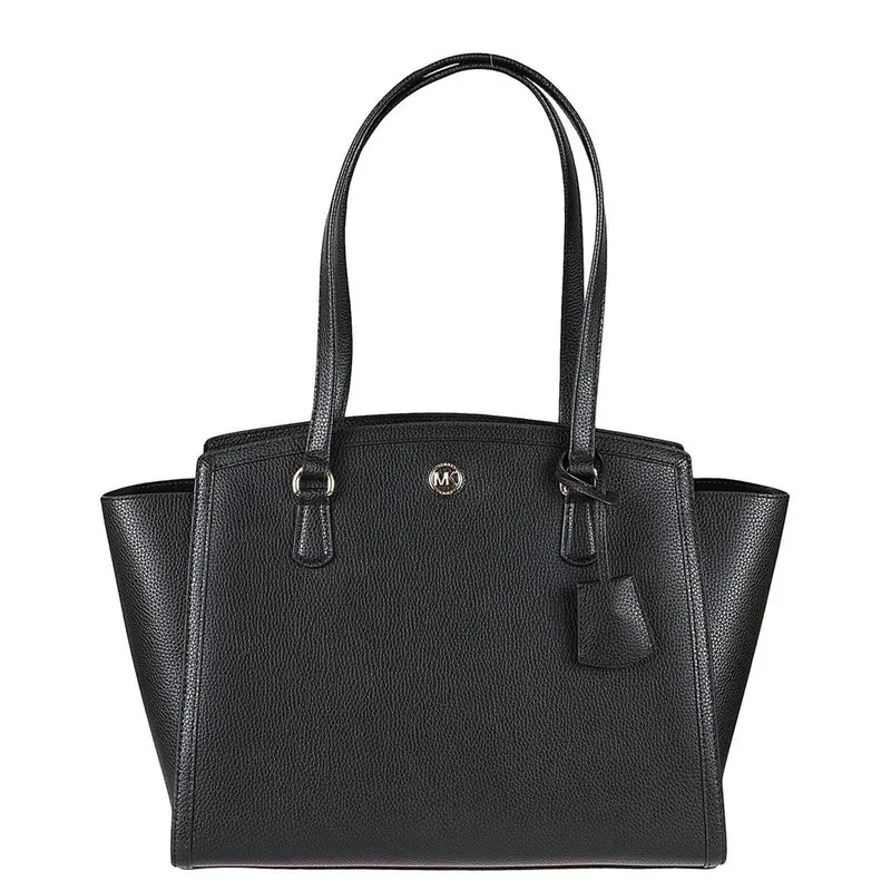 Michael Kors Chantal Schwarzer Leder-Shopper 30F2G7CT3T-0