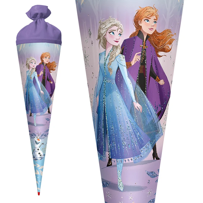ROTH Schultüte Disney Frozen · mit Glitzer · 70 cm · rund