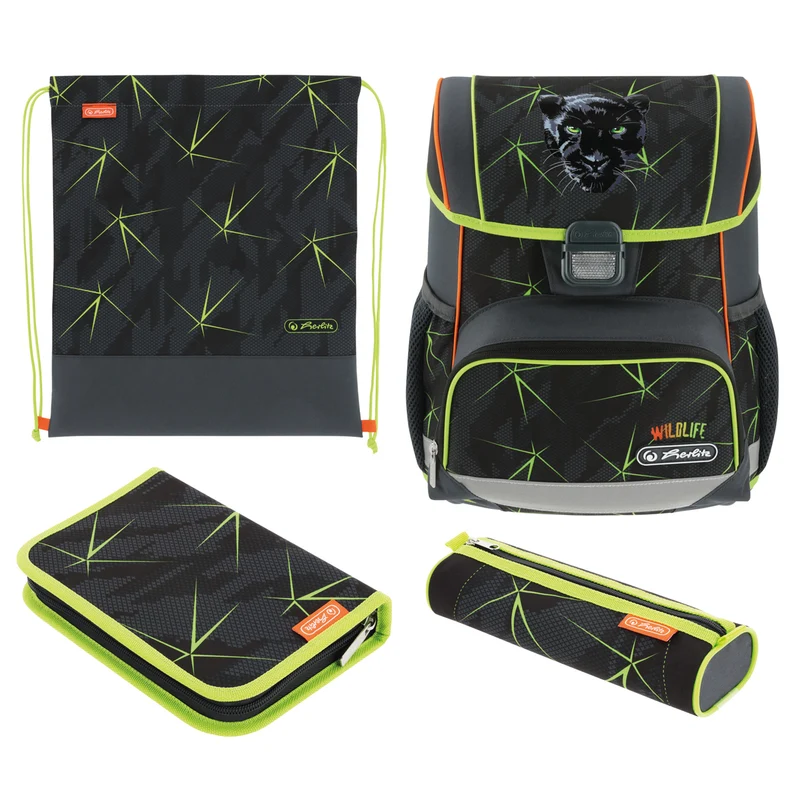 Herlitz Loop Plus Schulranzen-Set · Wild Life · 4-teilig