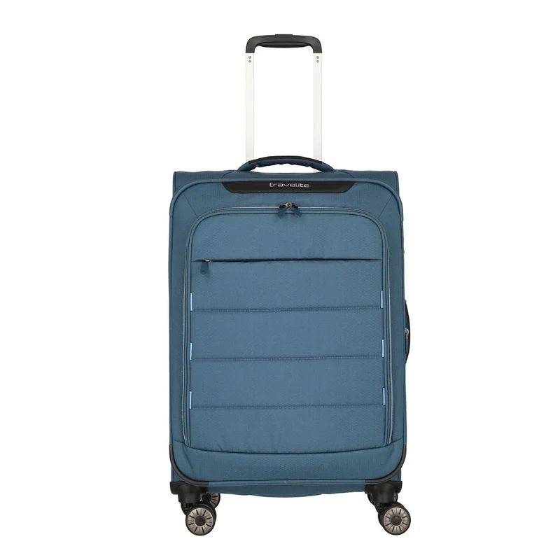 Travelite Skaii Panoramablau 4-Rollen Trolley M 67cm