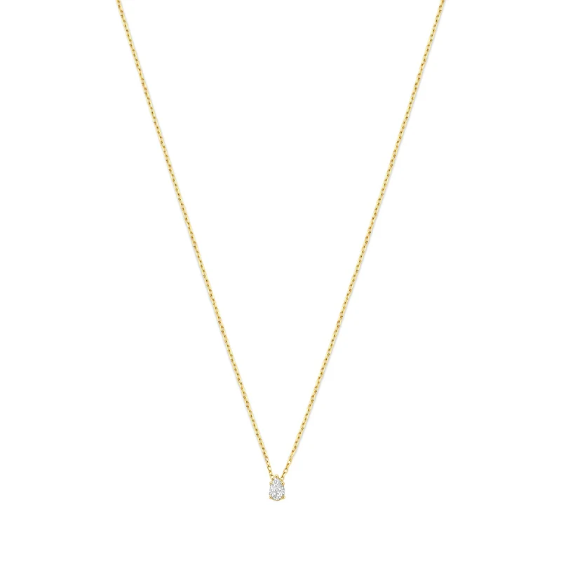 Isabel Bernard De la Paix Eloise 14 karat gold necklace with diamond 0.1 carat IBD350025