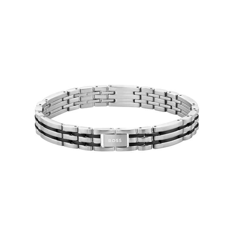 Hugo Boss Edelstahl Silberfarbenes Herren Gliederarmband HBJ1580814