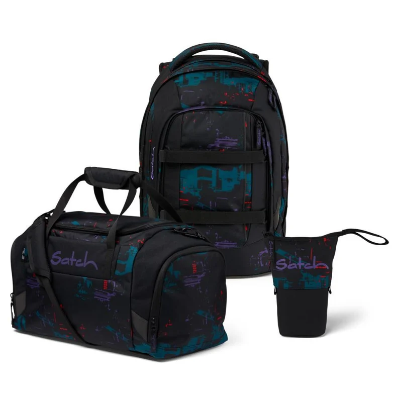 Satch Pack Night Vision Pencil Slider Edition Schulrucksack Set 3tlg.
