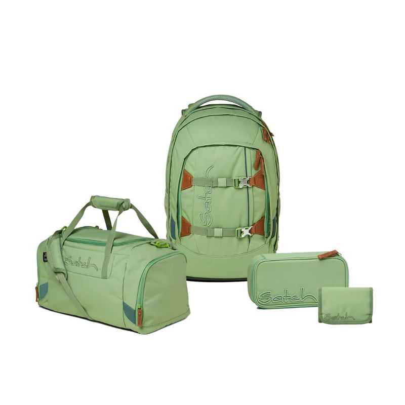 Satch Pack Nordic Jade Green Skandi Edition Schulrucksack Set 4tlg.