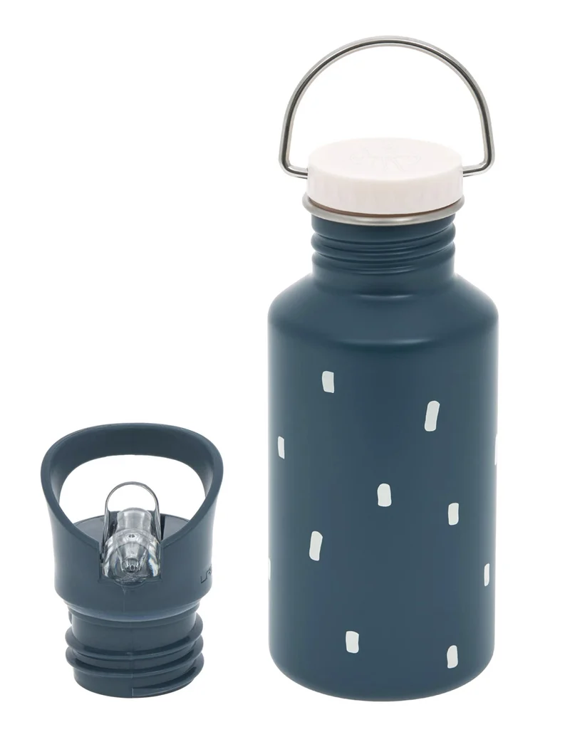 Lässig Edelstahl Trinkflasche · Happy Prints · midnight blue