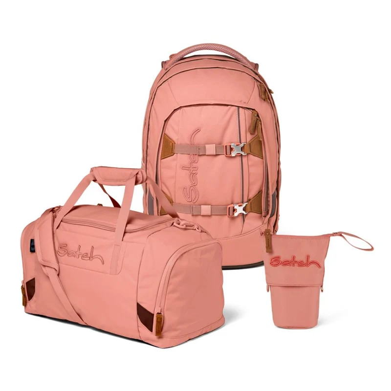 Satch Pack Nordic Coral Pencil Slider Edition Schulrucksack Set 3tlg.