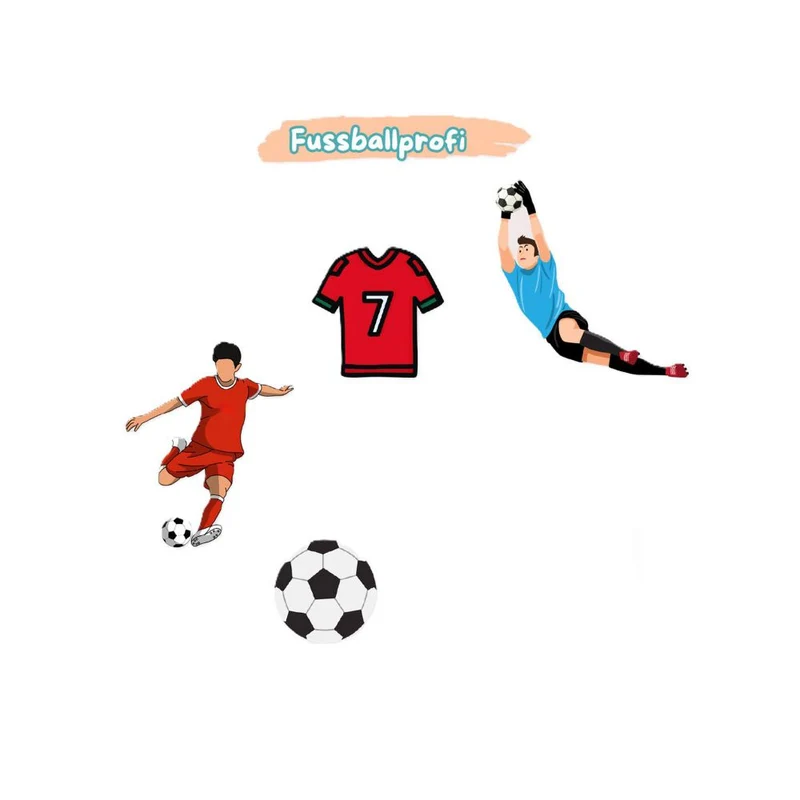 Innovabaq Stick-ons Fussballprofi Textilsticker