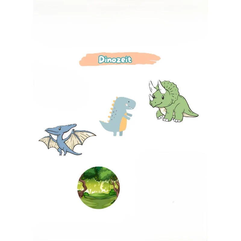 Innovabaq Stick-ons Dinozeit Textilsticker