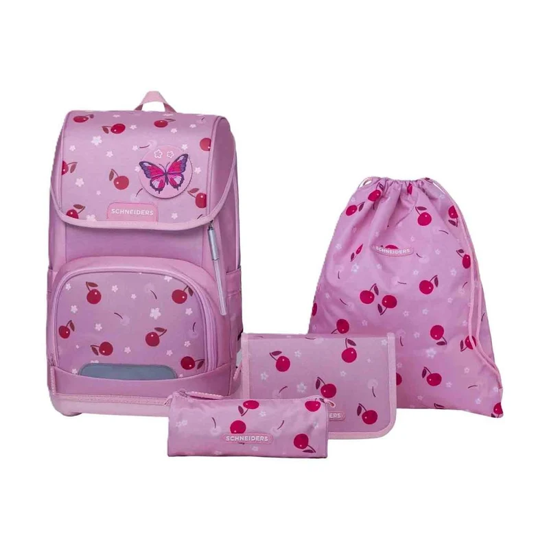 Schneiders Ergoplus Cherry Pop Schulranzen Set 8tlg.