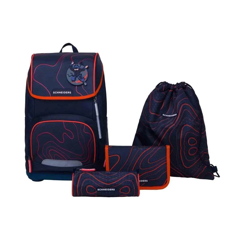 Schneiders Ergoplus Ninja Revenge Schulranzen Set 8tlg.