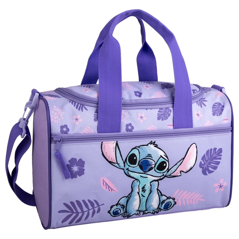 Sporttasche DISNEY STITCH (Maße: ca. 35 x 24 x 16 cm | Material: Polyester | mit Reißverschluss-Hauptfach)