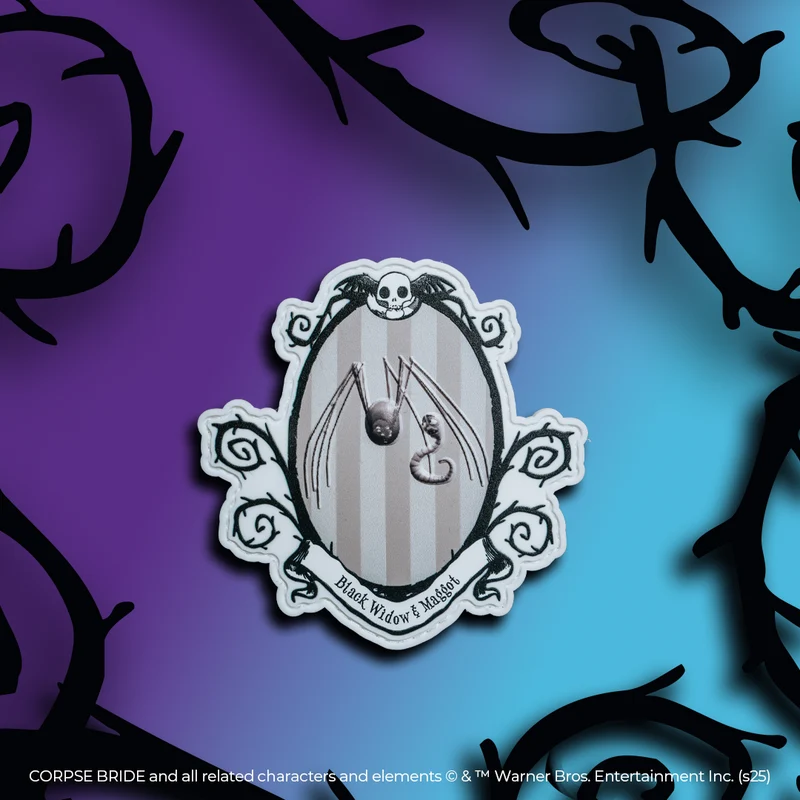 Corpse Bride Black Widow & Maggot Patch Sale
