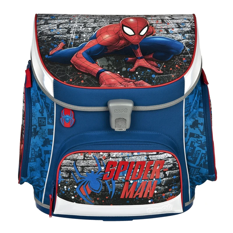 Scooli Ranzen-Set 5-teilig SPIDER-MAN Schulranzen Set mit Federmäppchen