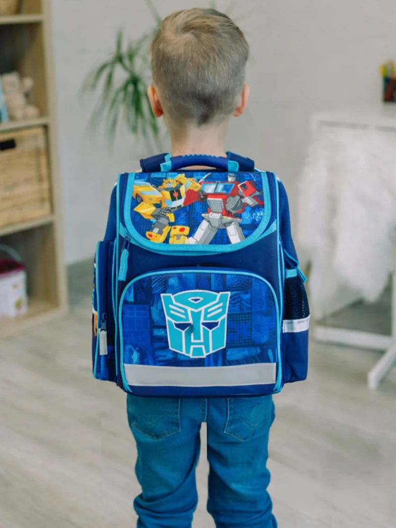 Familando Export Schulranzen Set Transfomers blau, hell - Autobot Schultasche ab. 1 Klasse