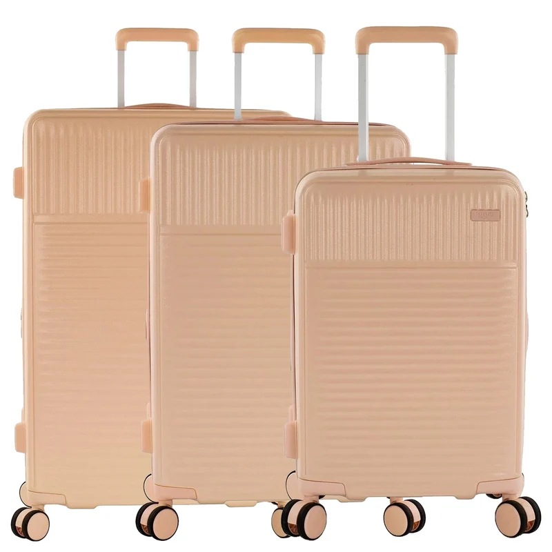Heys Pastel - 4-Rollen-Trolley Set 3tlg. erw. (nude)