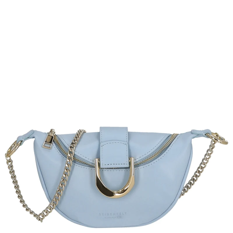 Seidenfelt Sonka - Umhängetasche 19 cm (shy blue/gold)