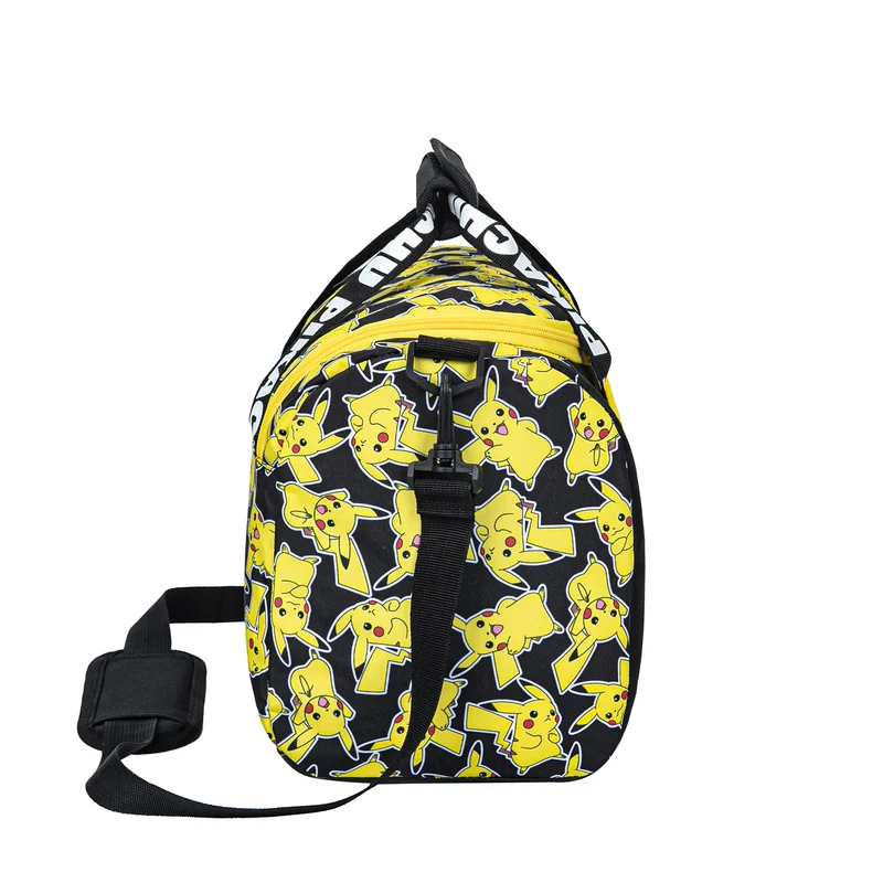 Große Pokemon Sporttasche Gelb - mit Reißverschluss-Hauptfach, Schultergurt und Netztasche - 12L Volumen
