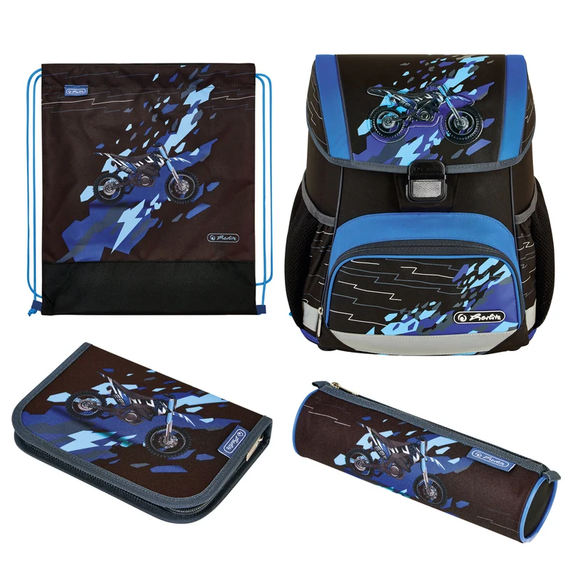 Herlitz Loop Plus Schulranzen-Set · CamouCross · 4-teilig