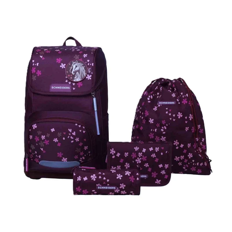 Schneiders Ergoplus Berry Blossom Schulranzen Set 8tlg.