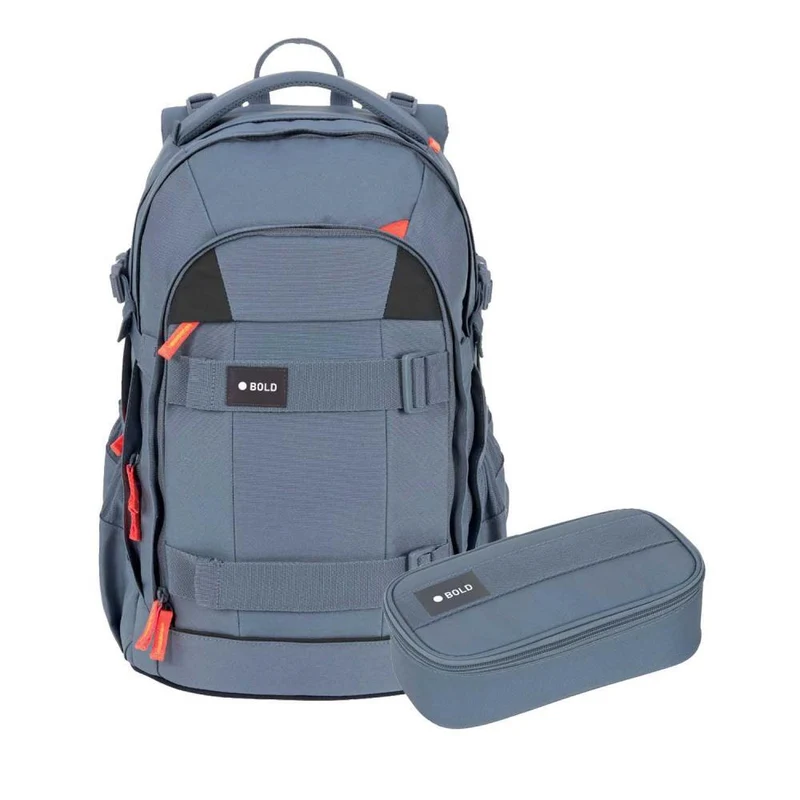 Lässig Bold Origin Blau Schulrucksack Set 2tlg.