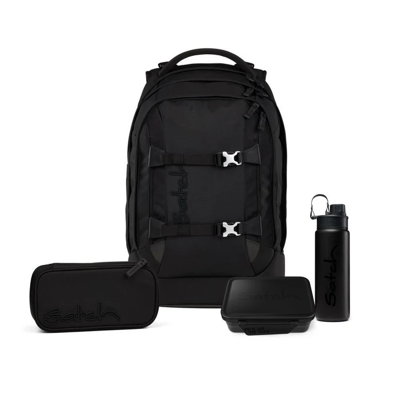 Satch Pack Nordic Black Skandi Edition Schulrucksack Set 4tlg.