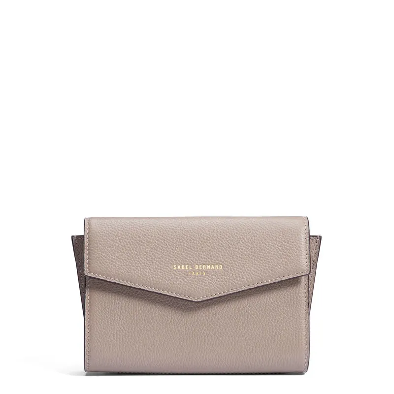 Isabel Bernard Honoré Lina Taupe Clutch Mit Abnehmbarer Schulterkette IB21135-078