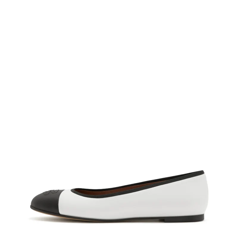 Isabel Bernard Vendôme Ynes Weiß Kalbsleder Ballerinas IB51011-071-36