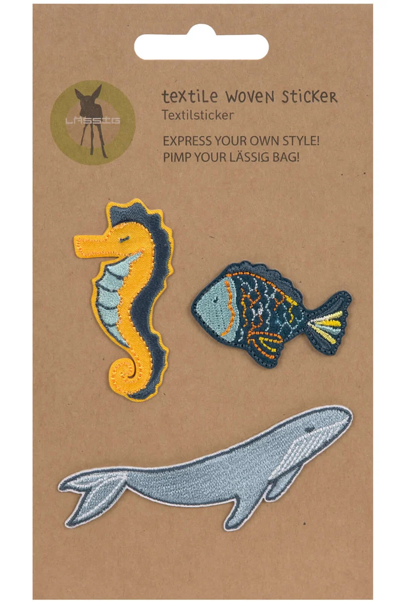 Lässig Textil-Sticker · Ozean · 3er Set