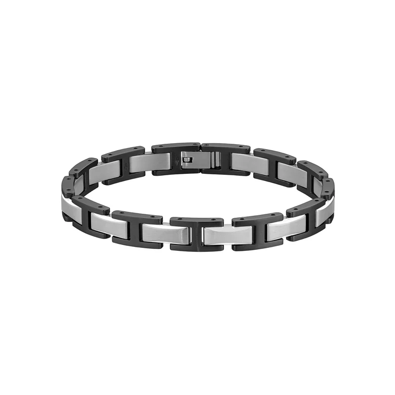 Hugo Boss Edelstahl Schwarzes Herren Gliederarmband HBJ1580794
