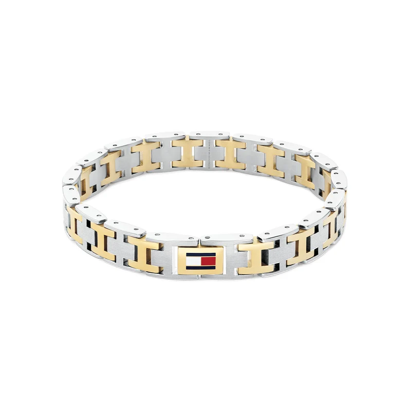 Tommy Hilfiger Edelstahl Bicolor Herren Gliederarmband TJ2790683