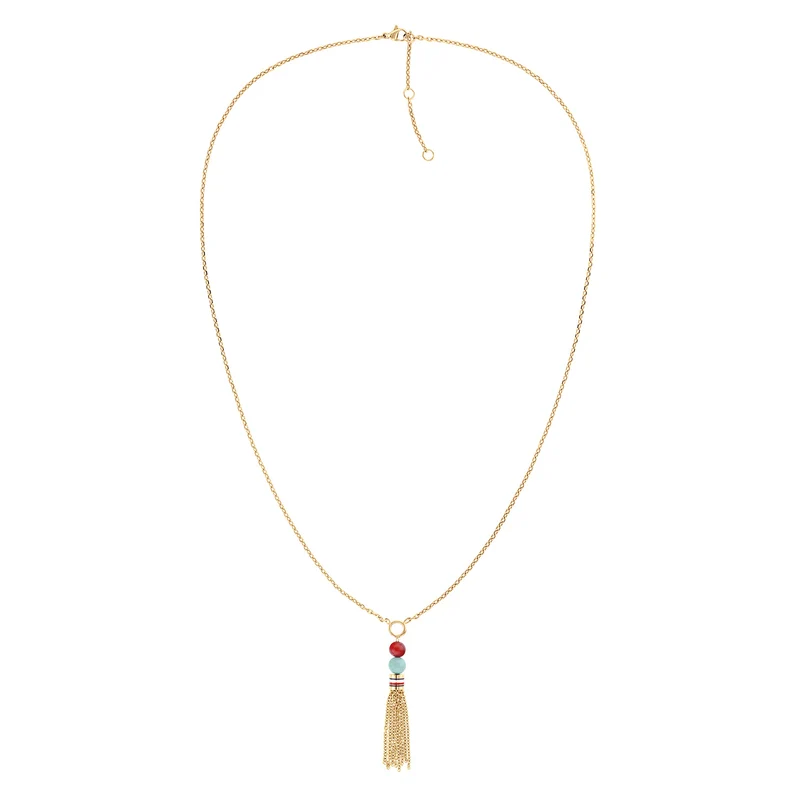 Tommy Hilfiger Edelstahl Goldfarbenes Damen Halskette TJ2781041