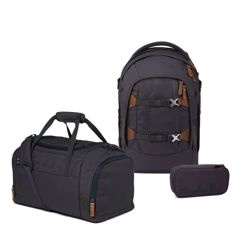 Satch Pack Nordic Grey Skandi Edition Schulrucksack Set 3tlg.